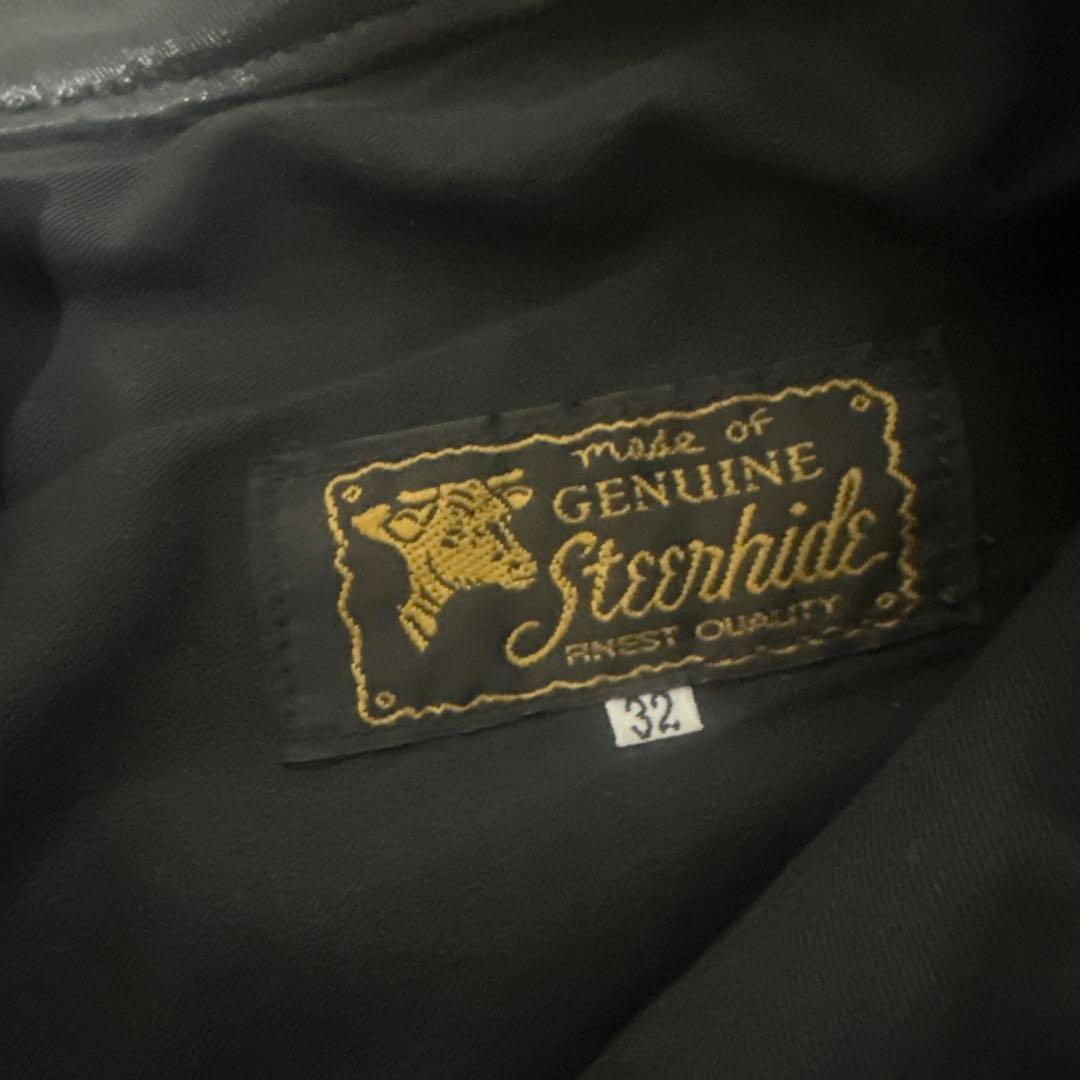 Aero 黒 レザー パンツ 32