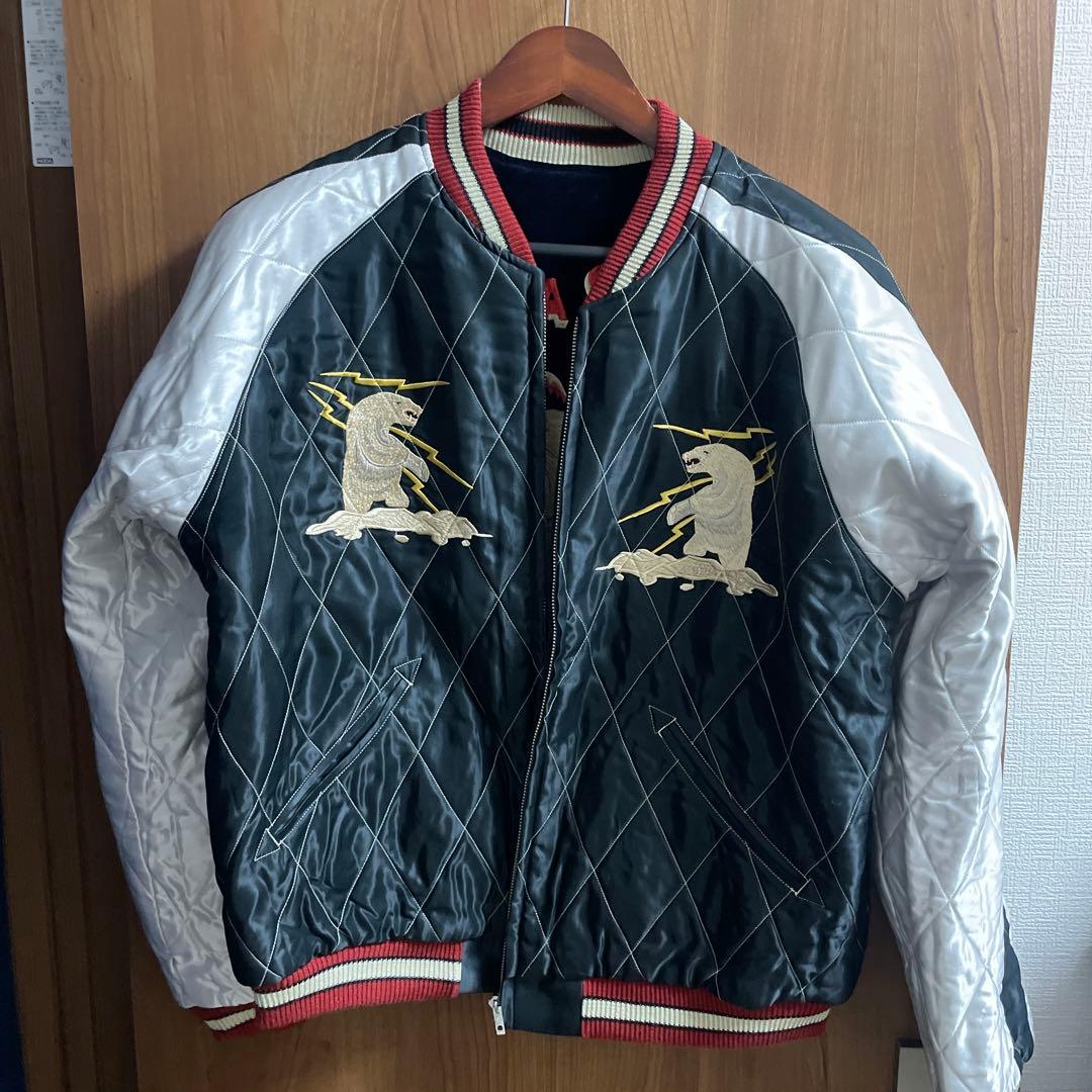 東洋 ALASKA 別珍 スカジャン ダークネイビー