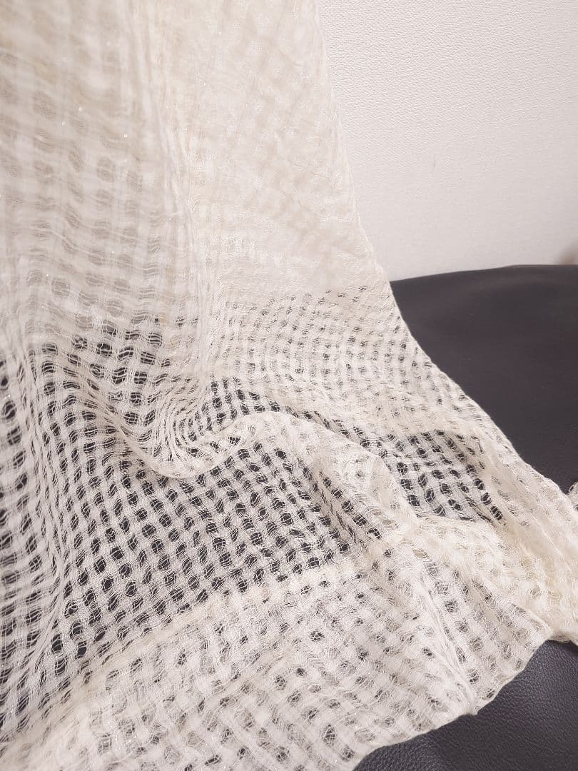 ファリエロ サルティ　Faliero Sarti　ストール　メッシュ　ラメ加工