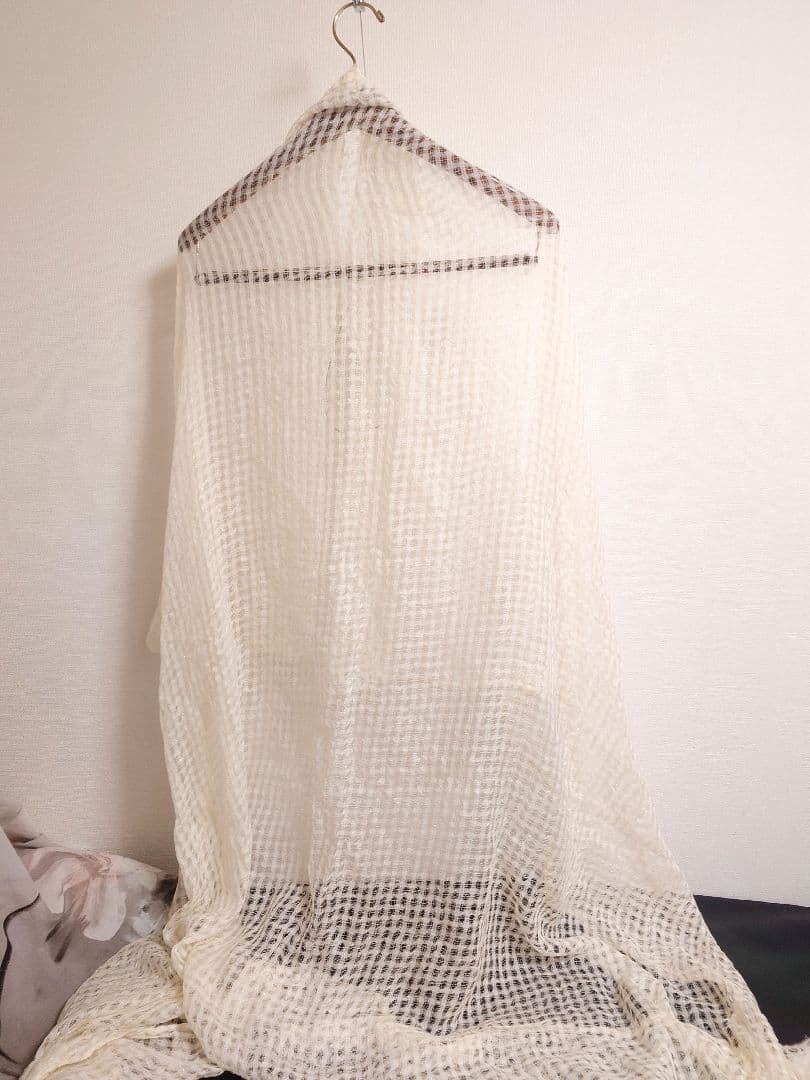 ファリエロ サルティ　Faliero Sarti　ストール　メッシュ　ラメ加工