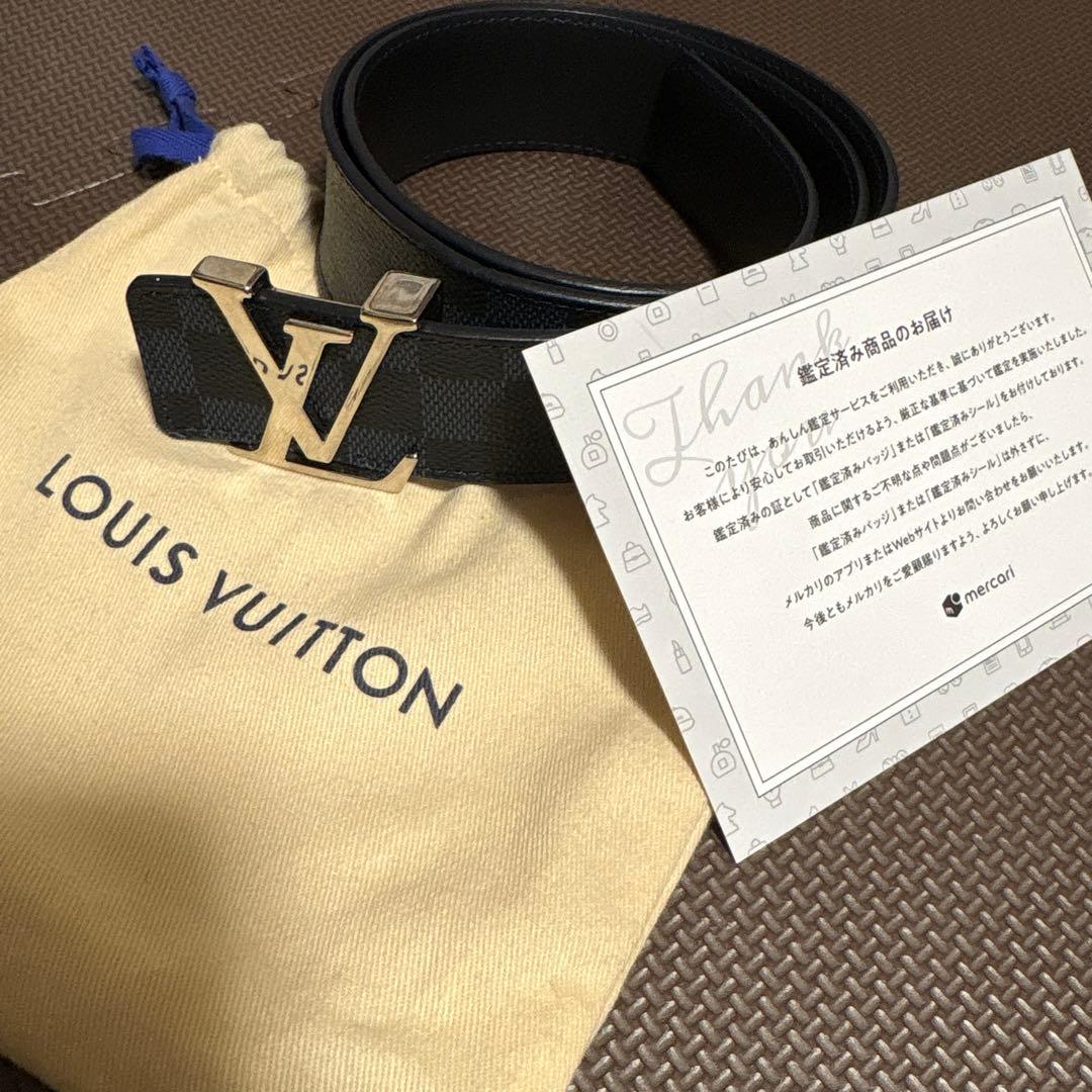 【極美品 鑑定済み】 正規品 louis vuitton ベルト 85/34