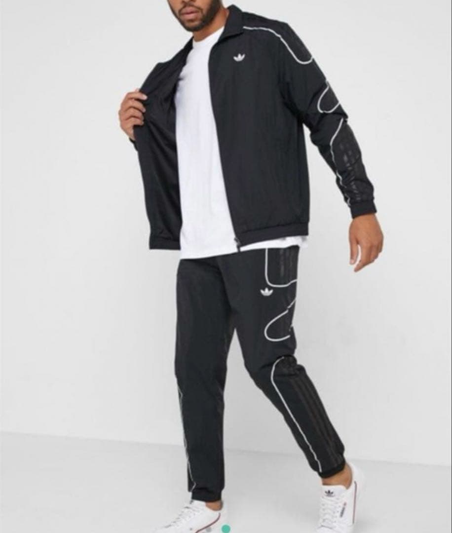 adidas ブラック ジャージ上下セット 2xo