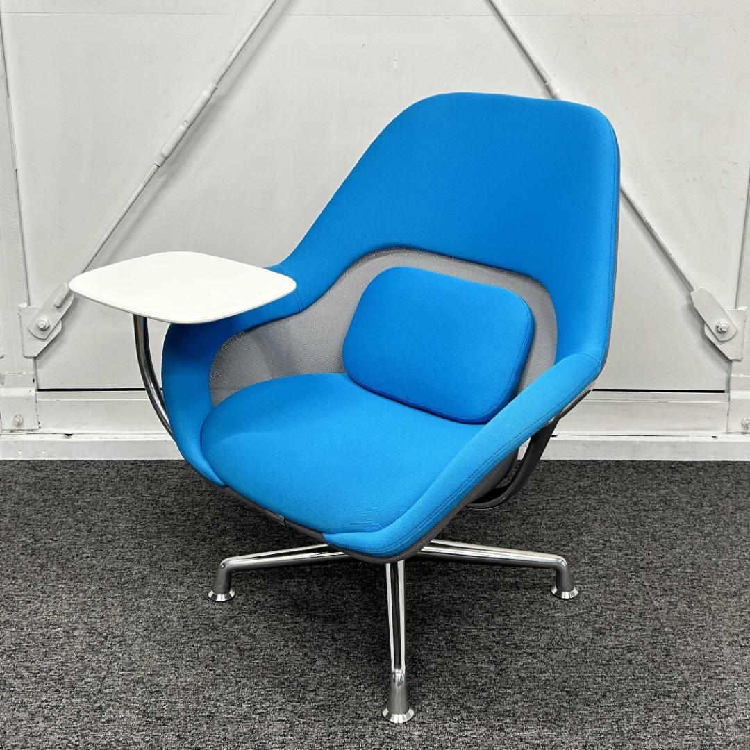Steelcase Coalesse SW_1 メモ台付き ブルー チェア