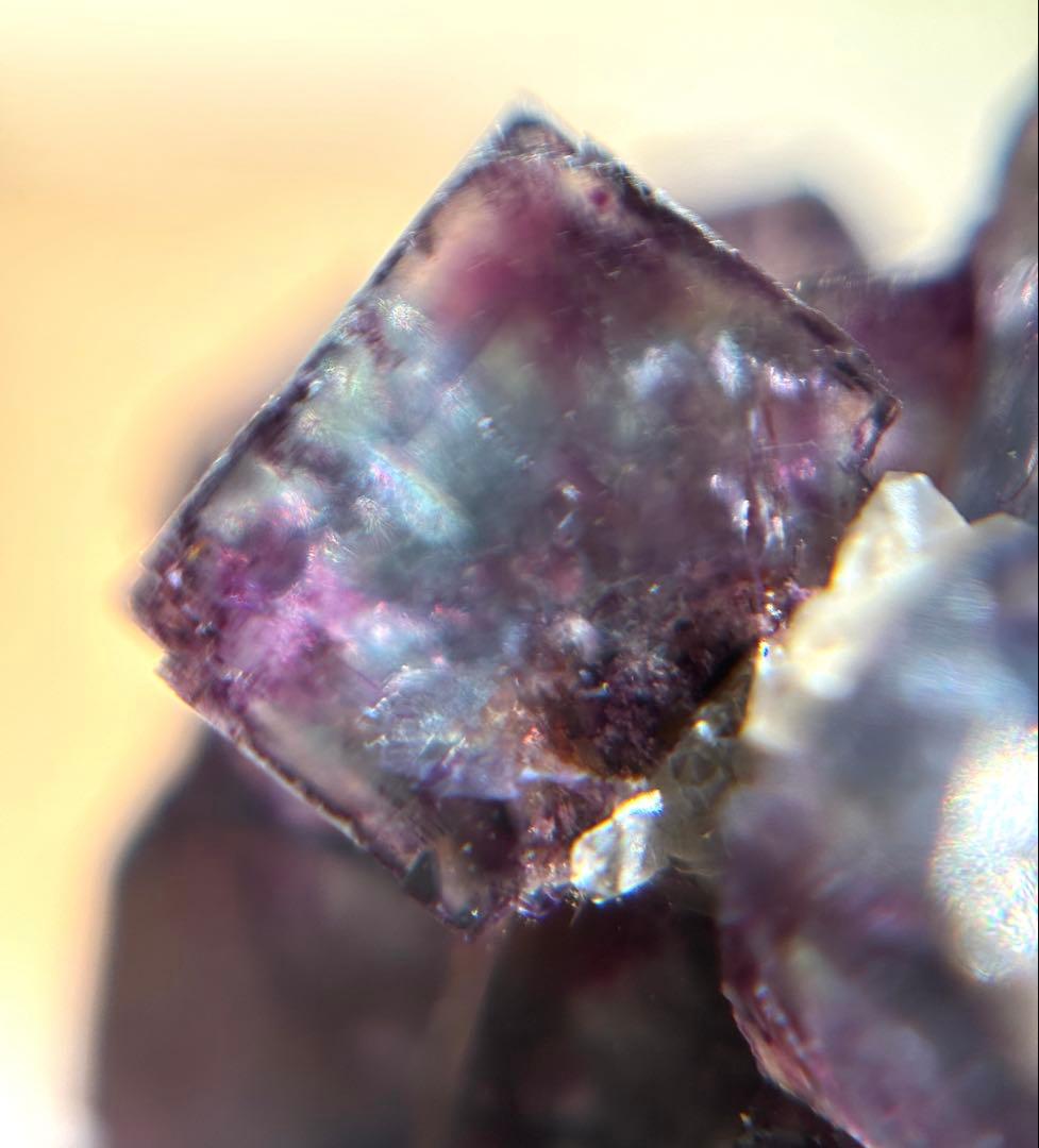 ナミビア　オコルス　ブルー　パープル　グリーン　フローライト　原石　鉱物標本