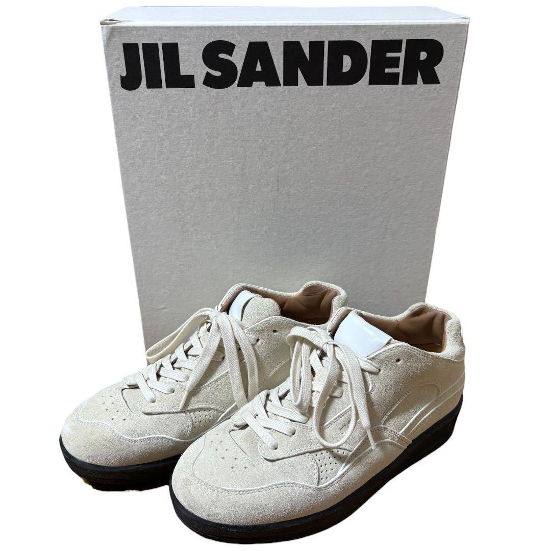 JIL SANDER スエード スニーカー ホワイト 42
