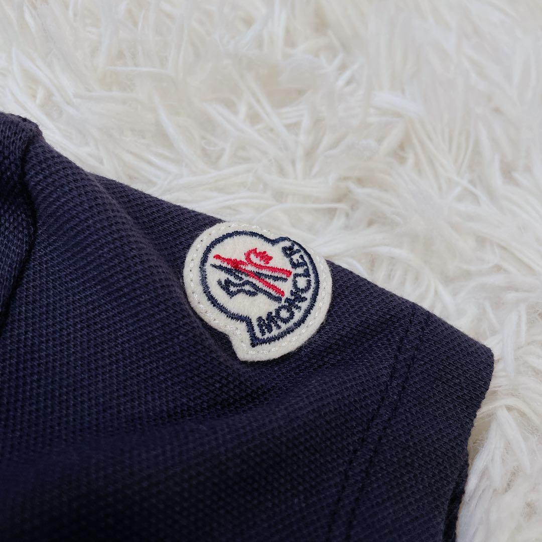 美品　モンクレール　国内正規品タグ　異素材切替ワンピース　半袖　104㎝