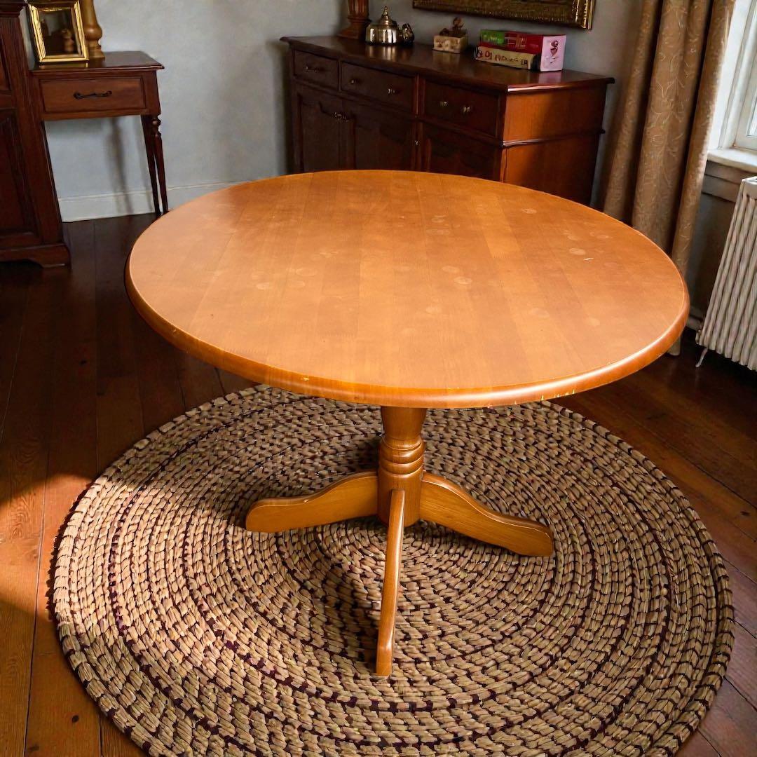 725 丸テーブル ダイニングテーブル 木製 ナチュラル おしゃれ　ラウンド　円