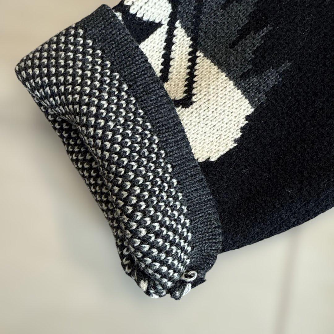 イタリア製　メンズ　ノルディック　厚手　ニット　カーディガン　L-LL