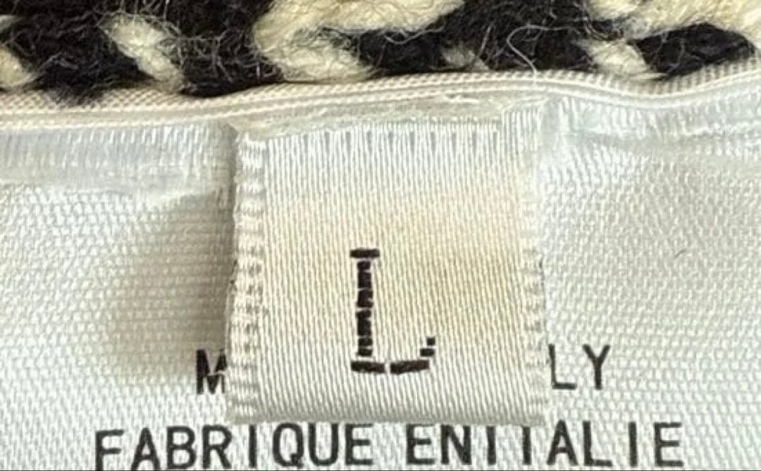 イタリア製　メンズ　ノルディック　厚手　ニット　カーディガン　L-LL