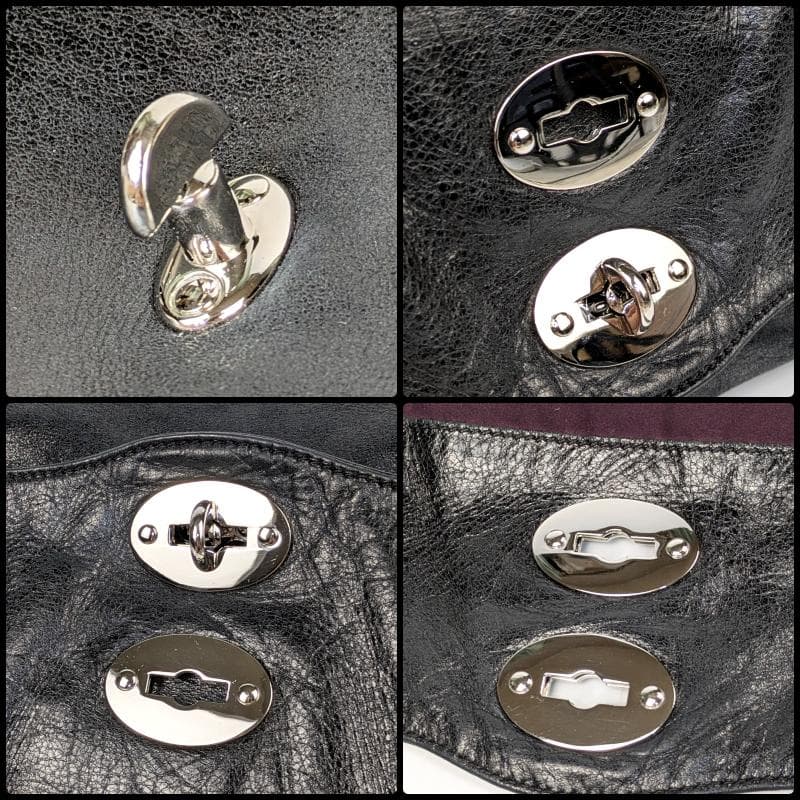 【美品】ザネラート ポスティーナ M 2way ショルダーバッグ ANNI50