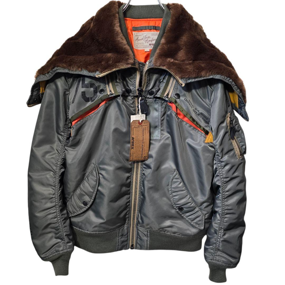 AVIREX MA-1 REMODEL MARK2 Y2K N-3B L タグ付