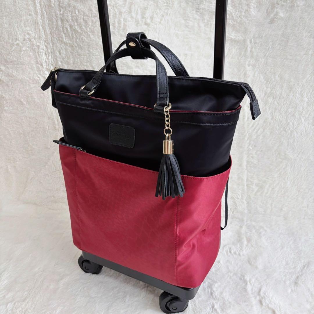 SWANY キャリーバッグ レオパード柄