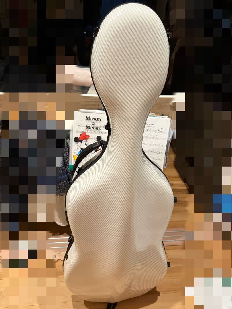 【専用】チェロ4/4用　ハードケース　未使用　白　軽量