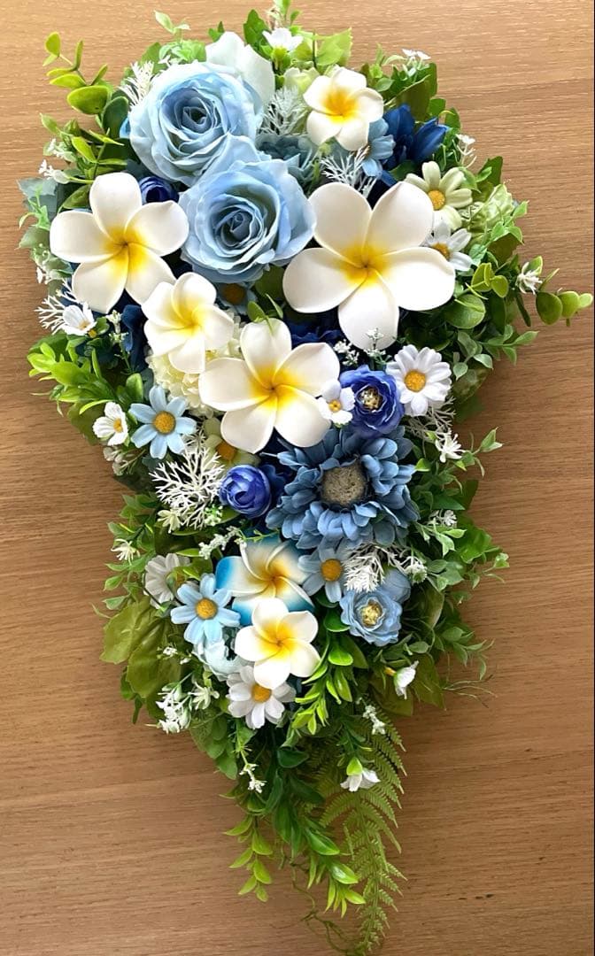 夏色プルメリアのスワッグ夫婦アレンジ❣️ayu❣️２つセット