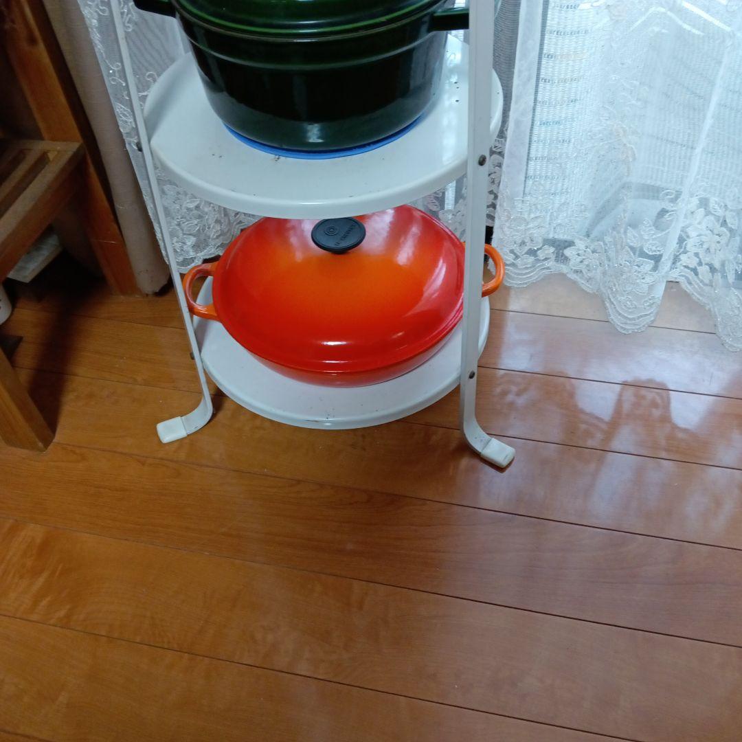 【美品】LE CREUSET　ビュッフェキャセロール　オレンジ　26cm