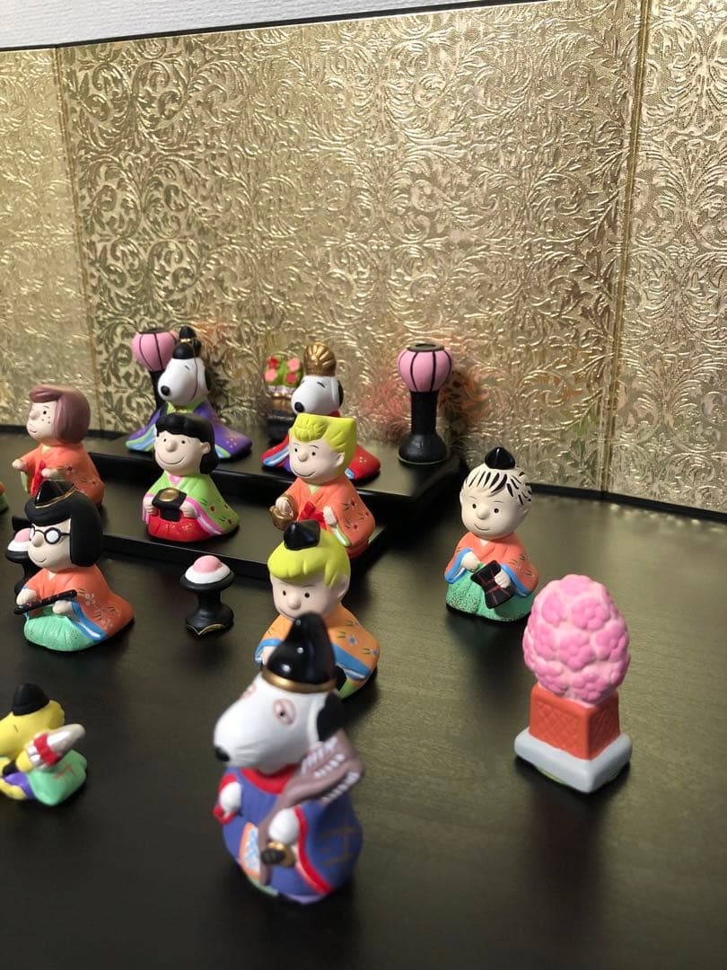 SNOOPY ひな祭り 陶器製　雛人形セット　吉徳大光　ひな人形　スヌーピー