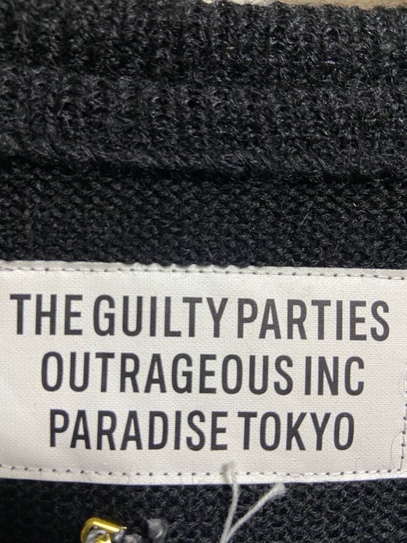 新品★ワコマリア　wackomaria モヘアニットカーディガン　ブラック　黒