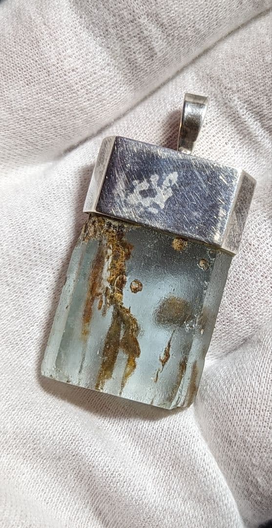 マラウイ産 アクアマリン 原石 104ct SV925