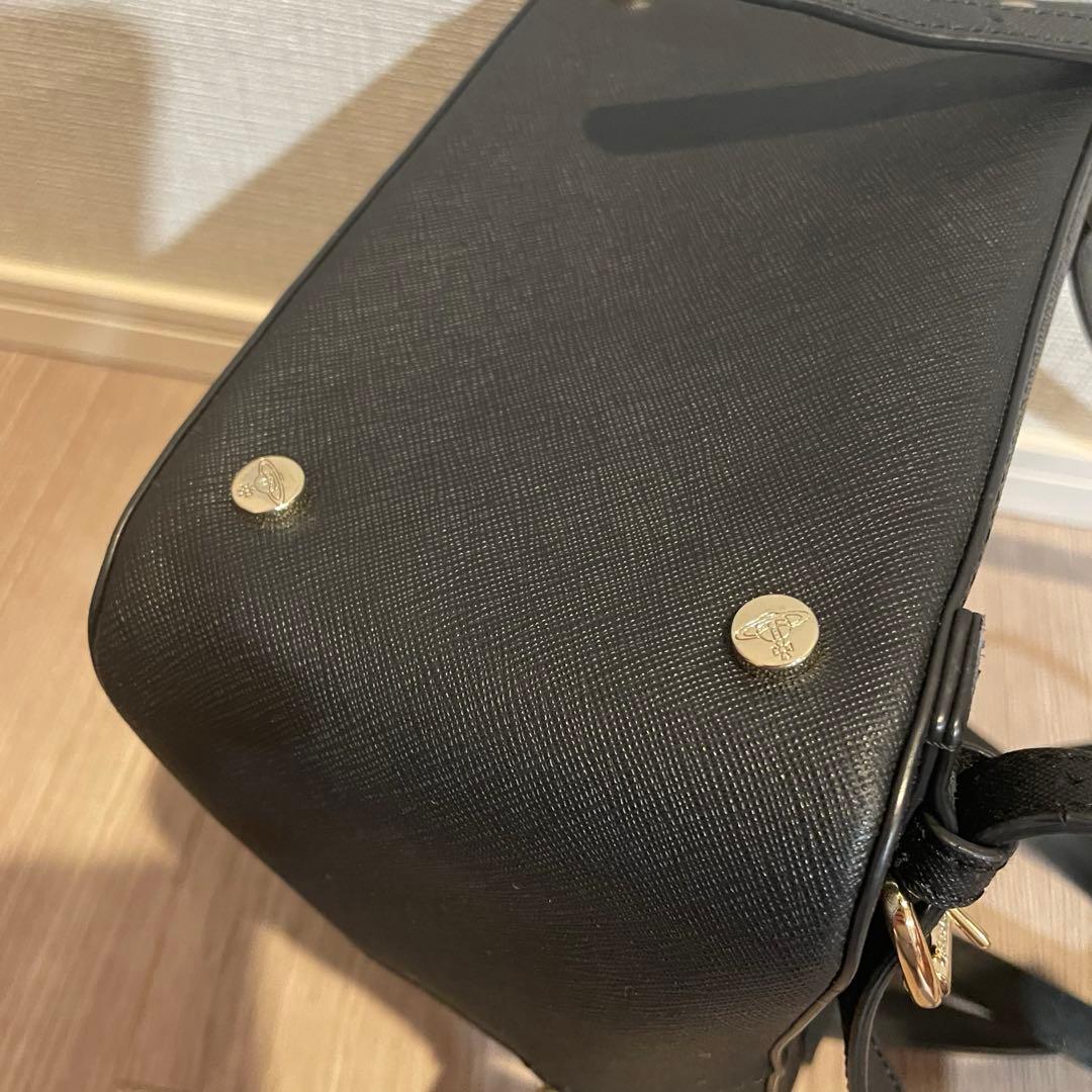 ヴィヴィアンウエストウッド ミニリュック バッグ 黒 オーブ