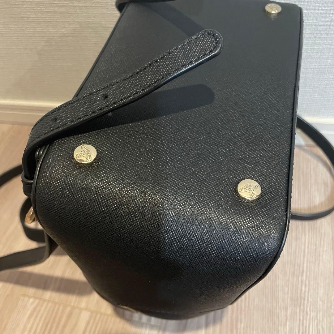 ヴィヴィアンウエストウッド ミニリュック バッグ 黒 オーブ