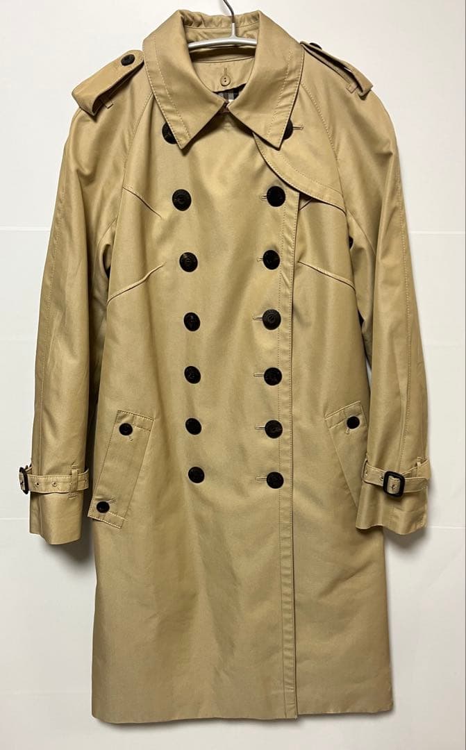 アクアスキュータム　ダブルブレスト トレンチコート チェック　ライナー付