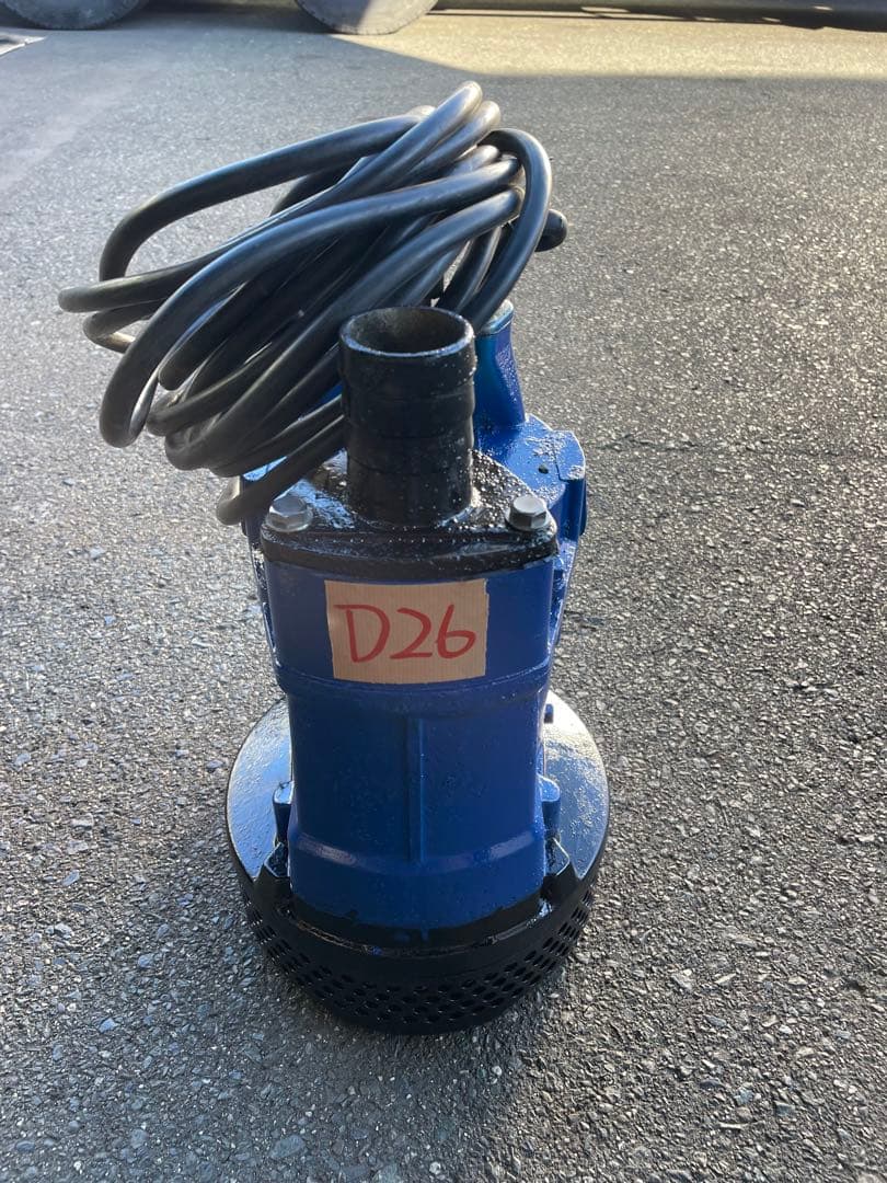 ツルミKTV2-22 ハイスピンポンプ 工事排水用 2.2kw 三相200V