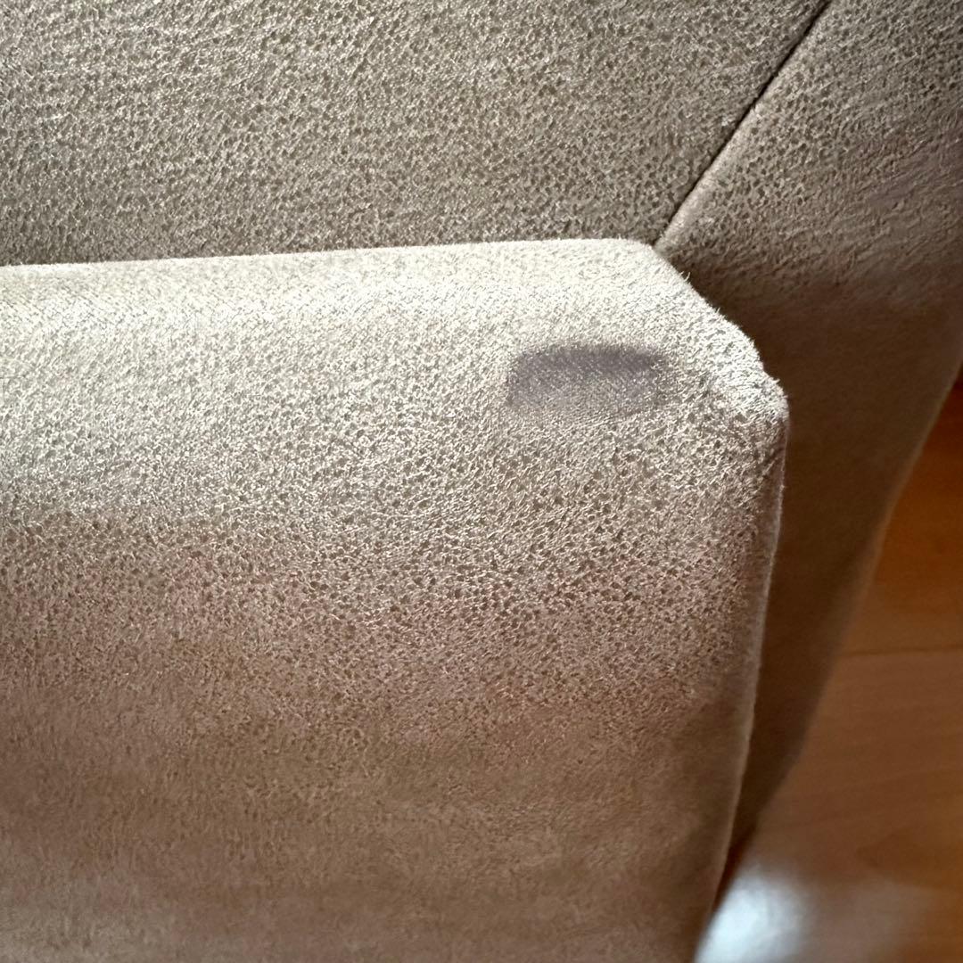 関家具アルフレード　ヨーロピアングレー　背クッション　ソファ　ロータイプ　美品