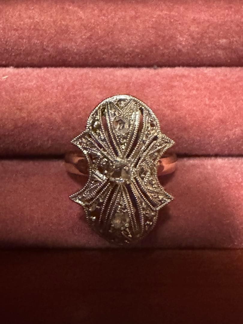 アールデコ　アンティーク　リング