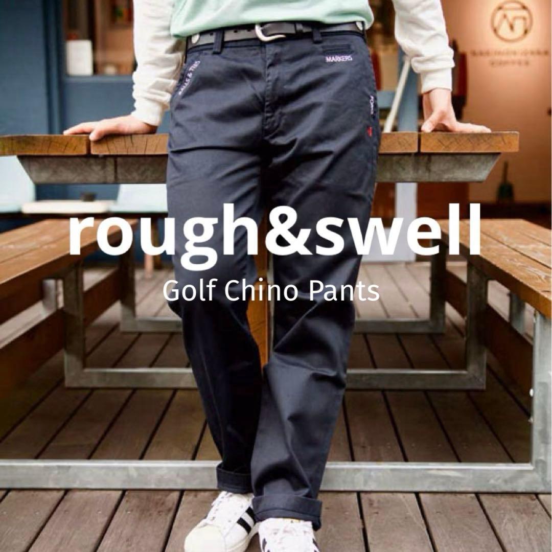 ラフアンドスウェル ゴルフ チノパンツ ネイビー