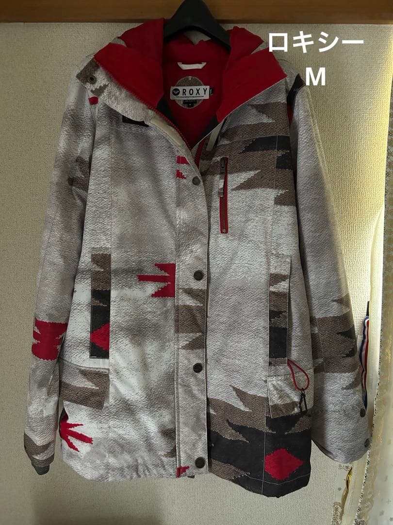 ロキシー　スノーボードウェアMホワイト系