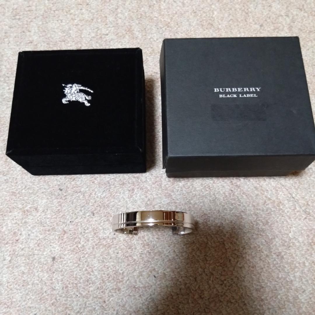 ANKER　新品仕上げ済み　バーバリーブラックレーベル　シルバーバングル