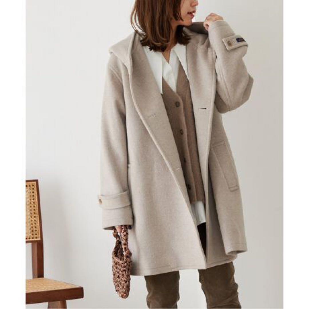 ジャーナルスタンダードレリューム スーパーファインビーバーフーデッドコート 36