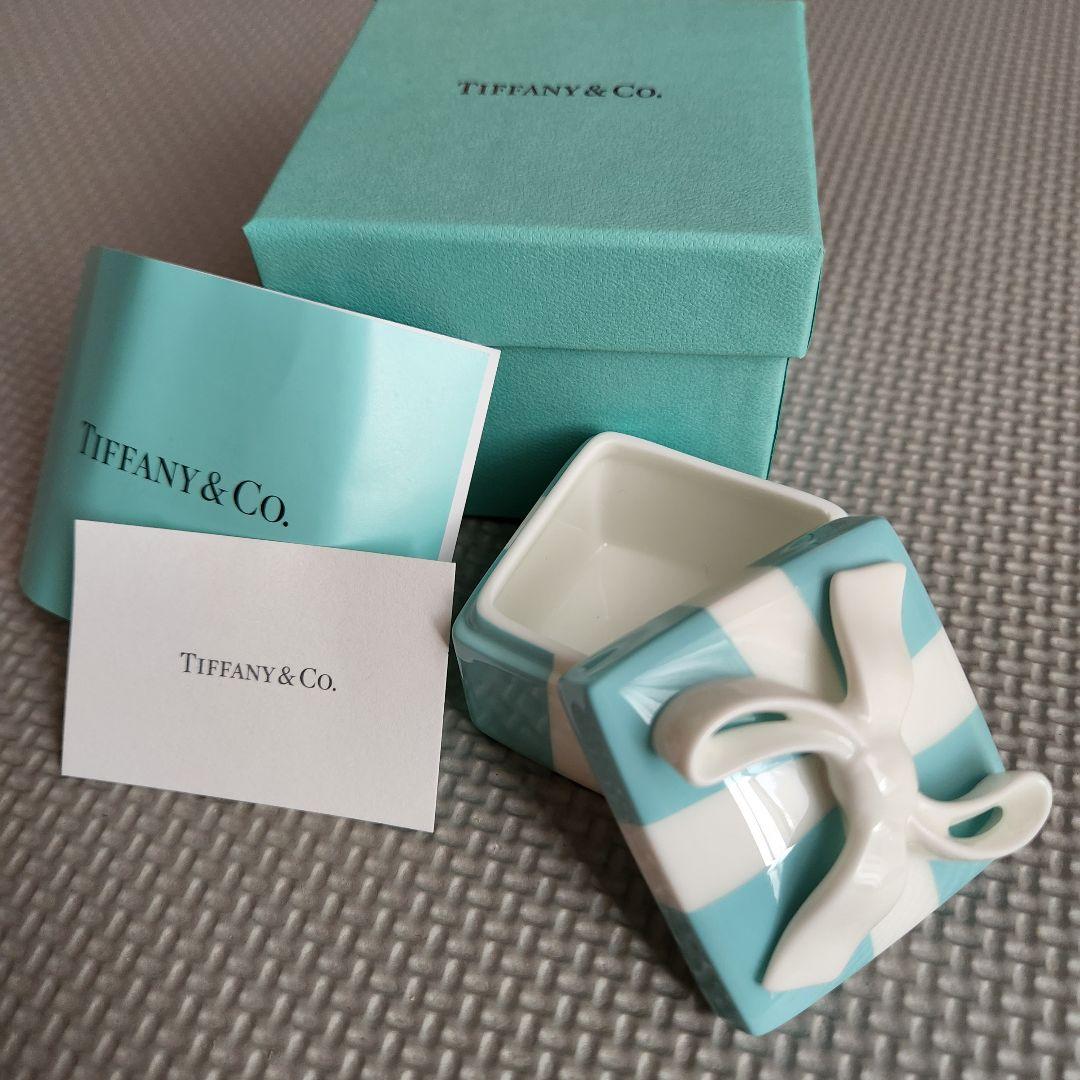 Tiffany & Co. 小物入れ ミニブルーボウボックス アクセサリーケース