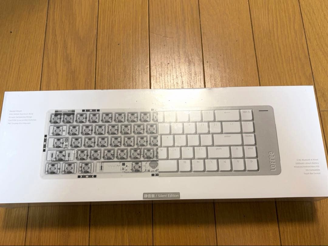 新品Lofree flow2 68キー Sliver ホワイト 静音ピンク軸