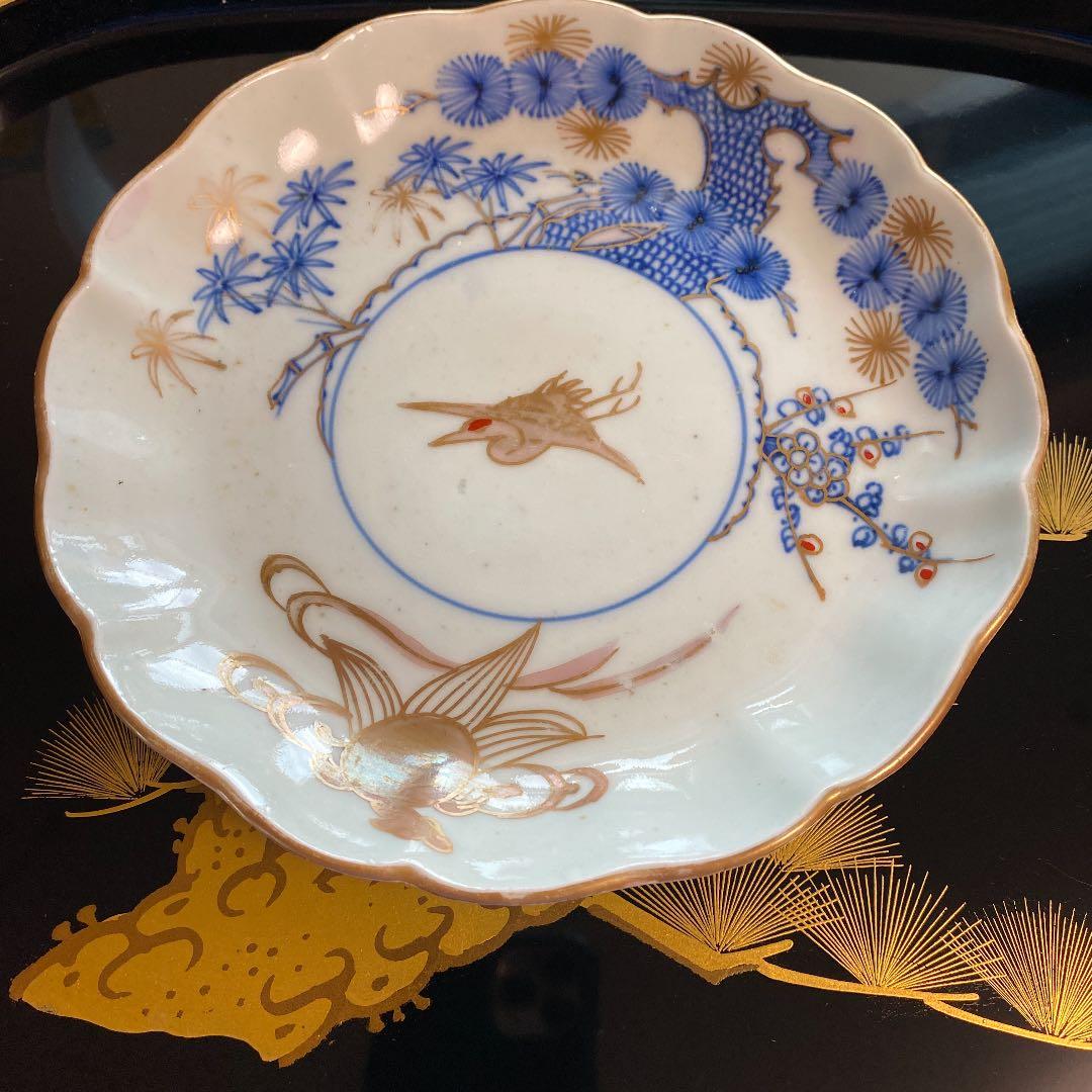 古伊万里　祝い皿