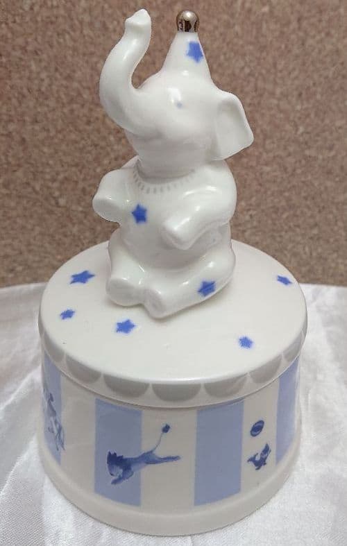 noritake 小物入れ ゾウ ブルー