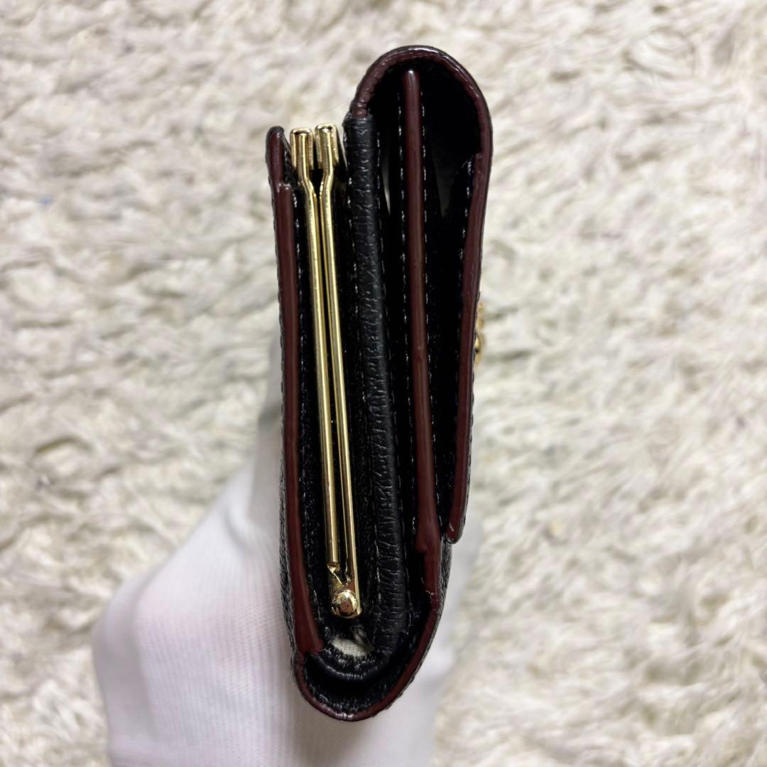 ヴィヴィアンウエストウッド 三つ折り財布 ブラック ビッグオーブ
