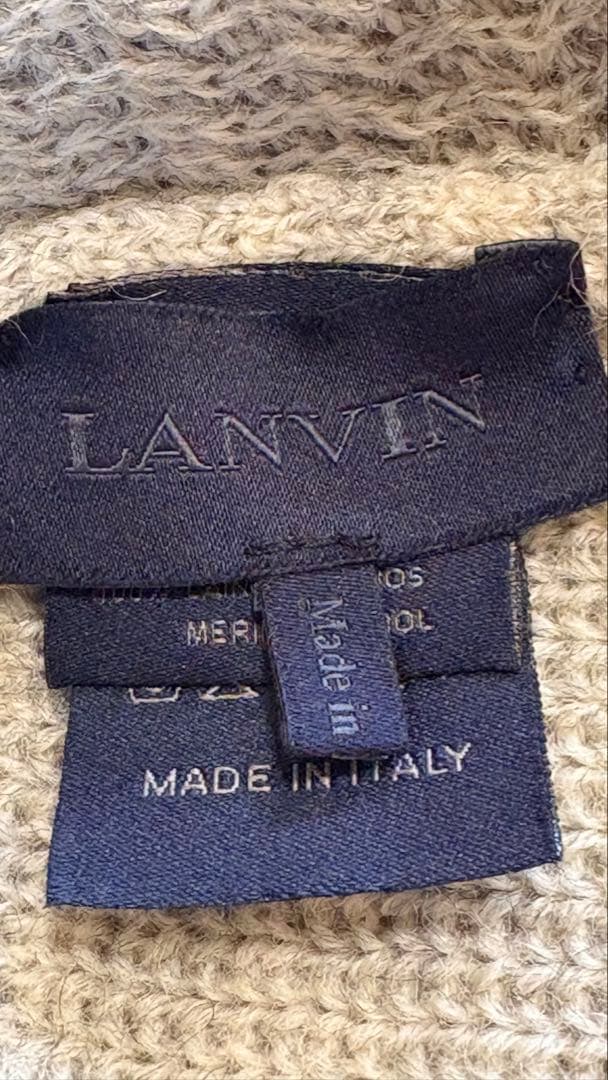 ランバン　LANVIN　2014AW ロングフリンジマフラー　ルカ