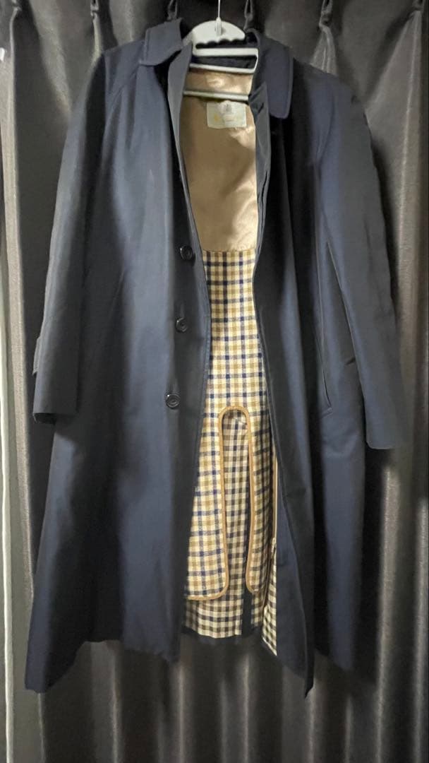 美品 Aquascutum ステンカラーコート サイズ38