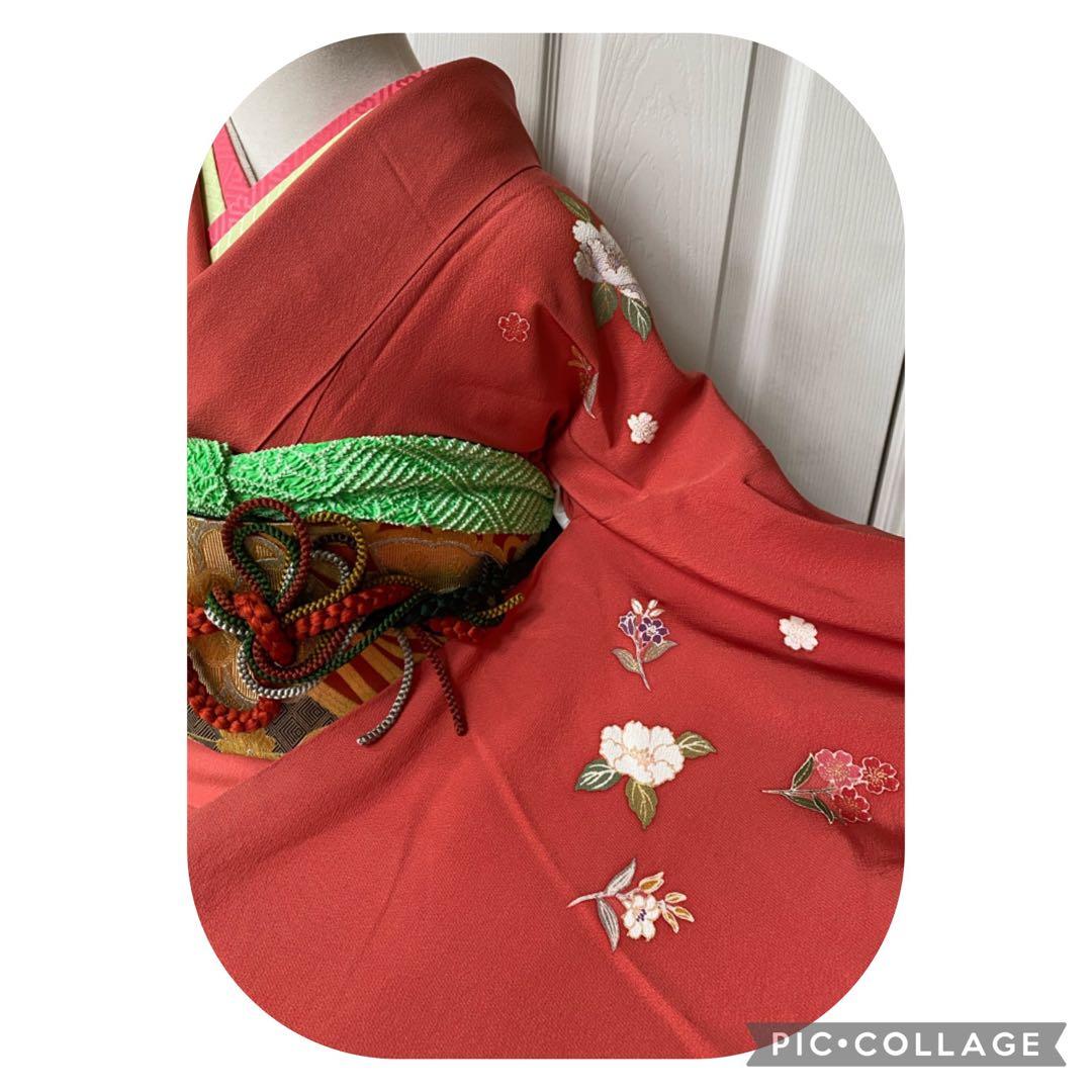 candy トールサイズの可愛いお振袖　金彩　ピンク