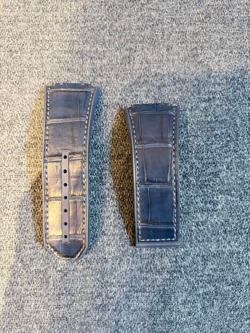 Hublot ネイビー レザーベルト ウブロ スピリットオブビックバン