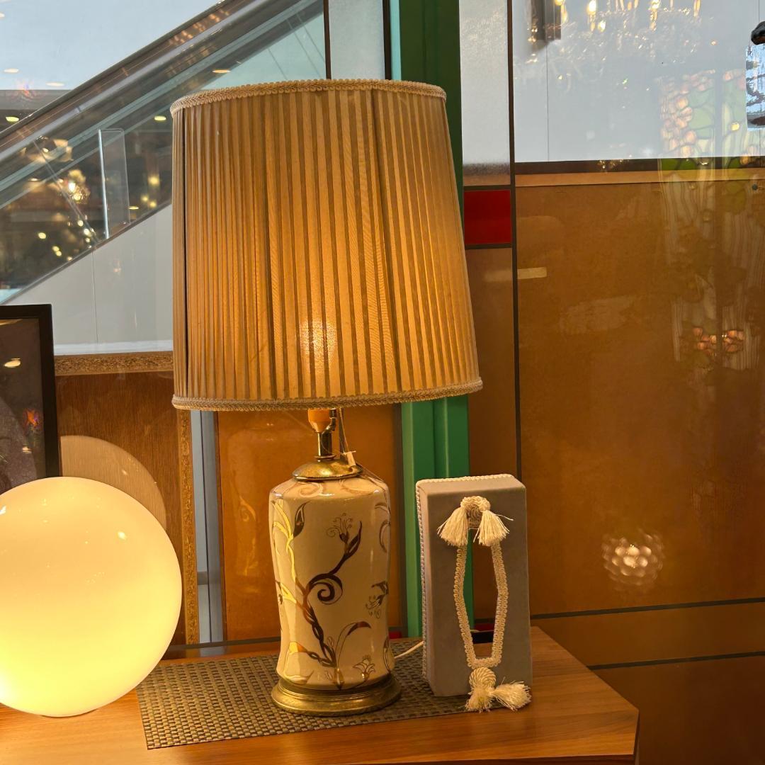 ◆ヴィンテージ 陶器 ランプ レトロ アンティーク シノワズリ