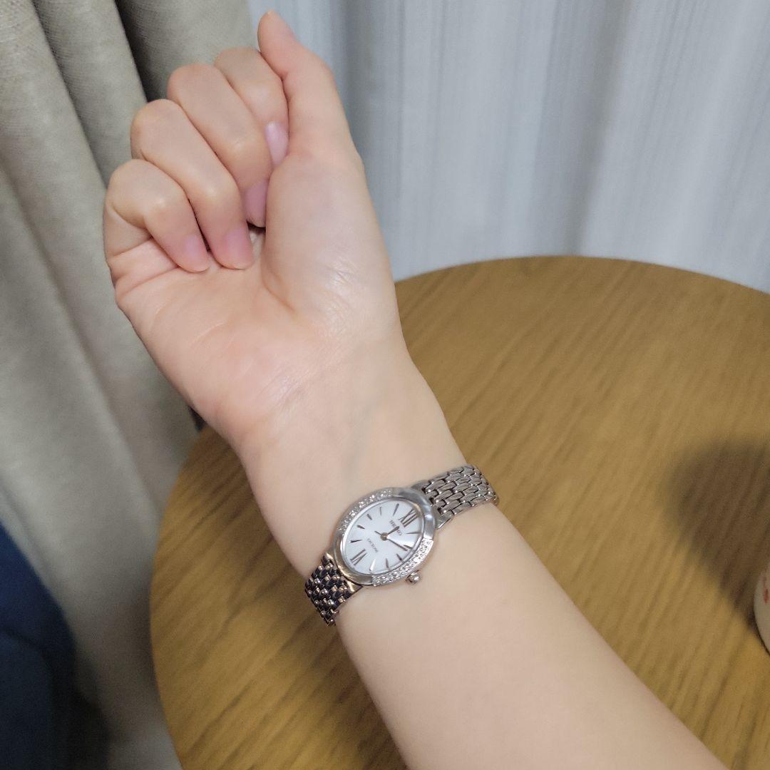 ●可動品●SEIKO セイコー　エクセリーヌ　腕時計　ソーラー　ダイヤベゼル