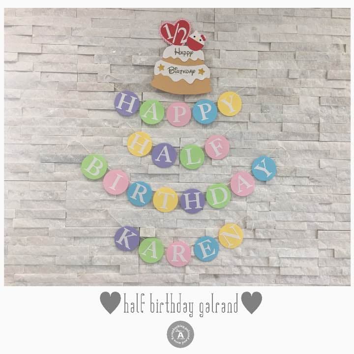 れいにゃん様✩⋆確認専用ページ ハーフバースデーガーランド（ネーム含む）
