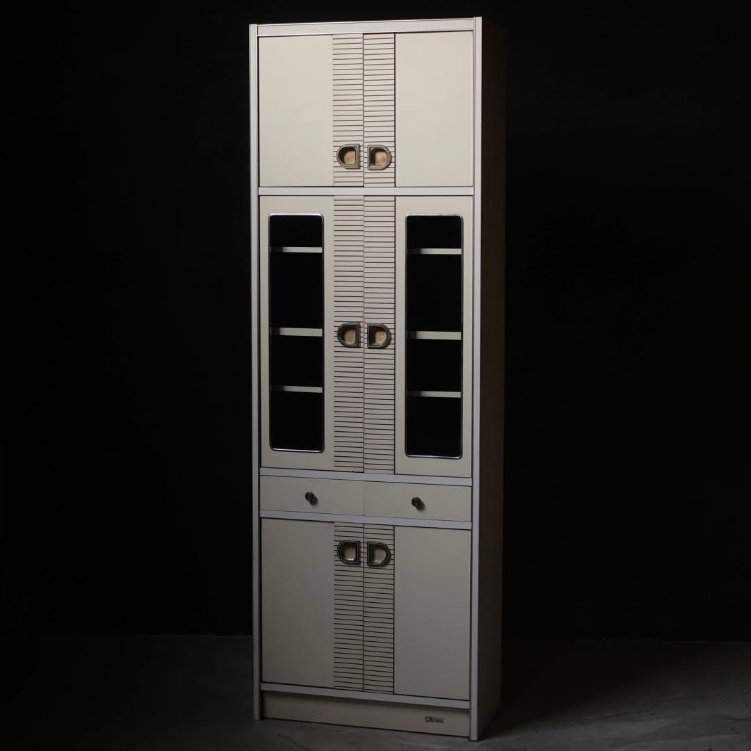 レトロ　食器棚　棚　スペースエイジ　古家具　古道具　レトロポップ　昭和レトロ