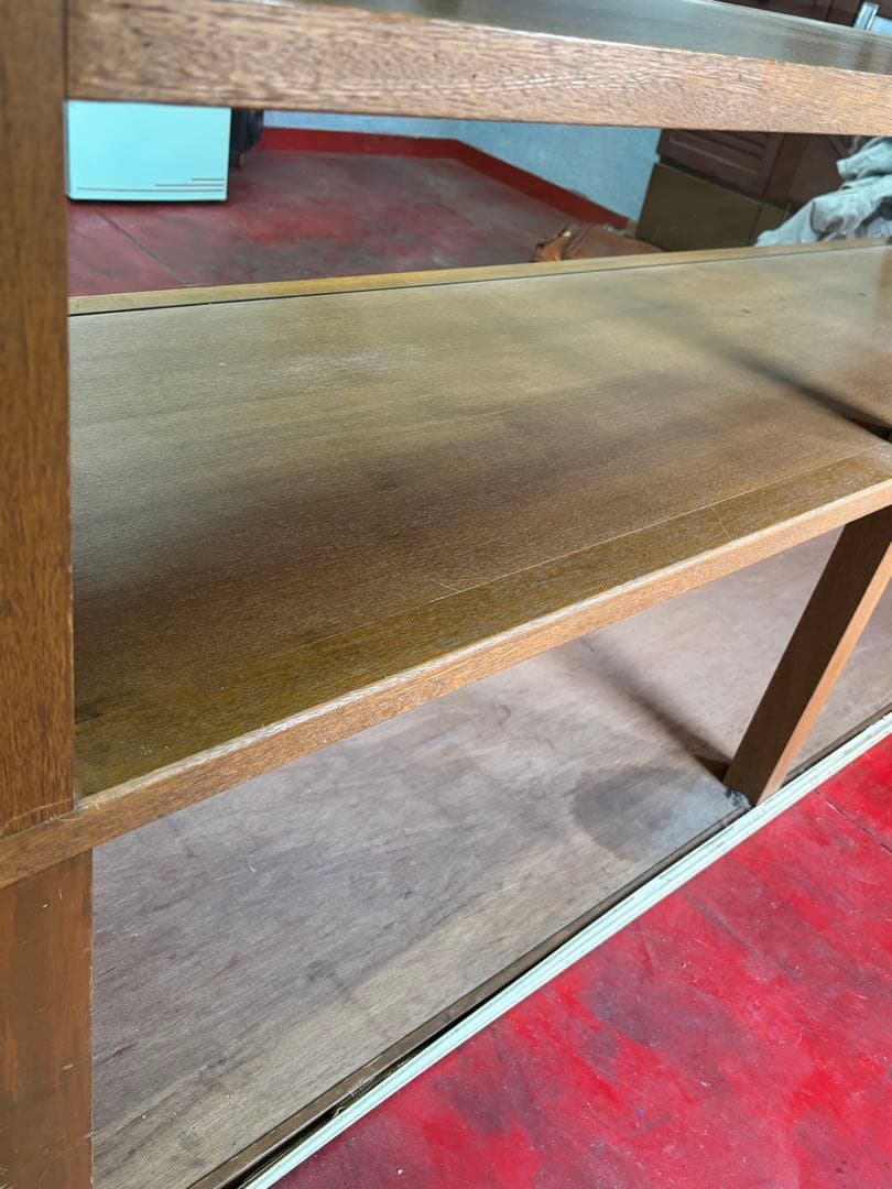 ◆アンティークガラスショーケース・タイル模様　状態B