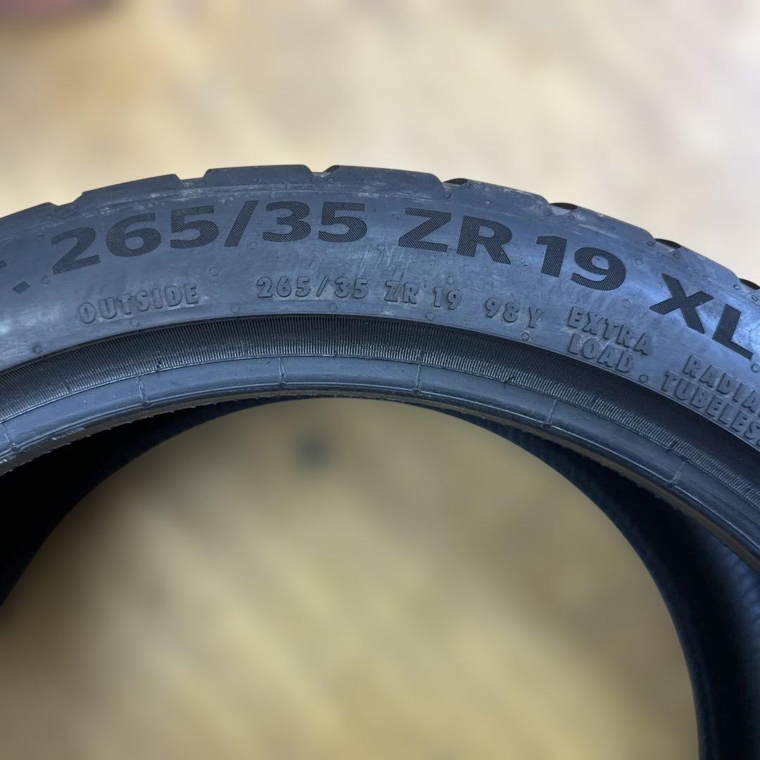 コンチネンタル 265/35R19 夏用タイヤ 2024年 2本(5-11)