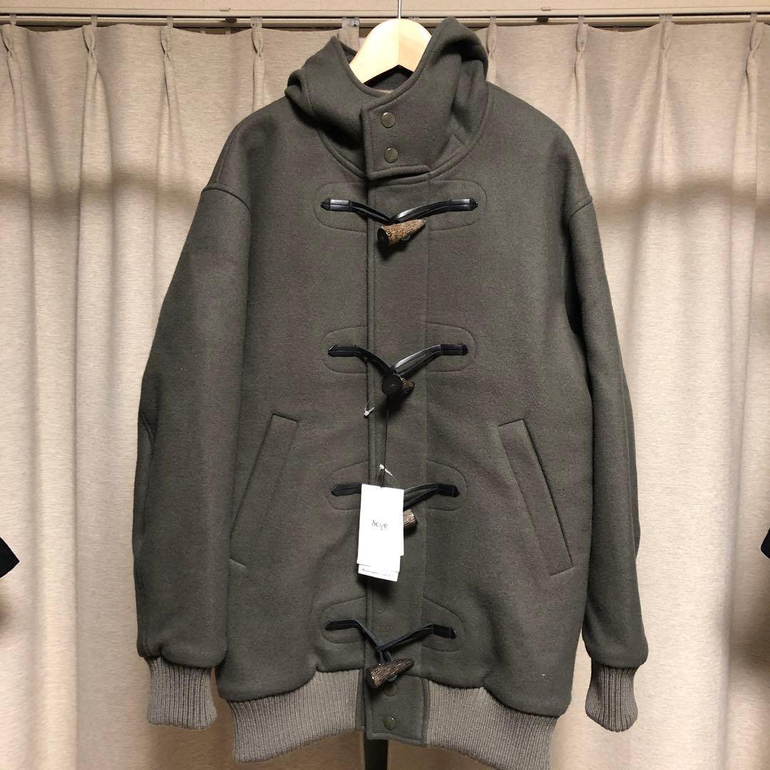 新品scye サイ　スーパー140ウールメルトンボマージャケット　ダッフルコート