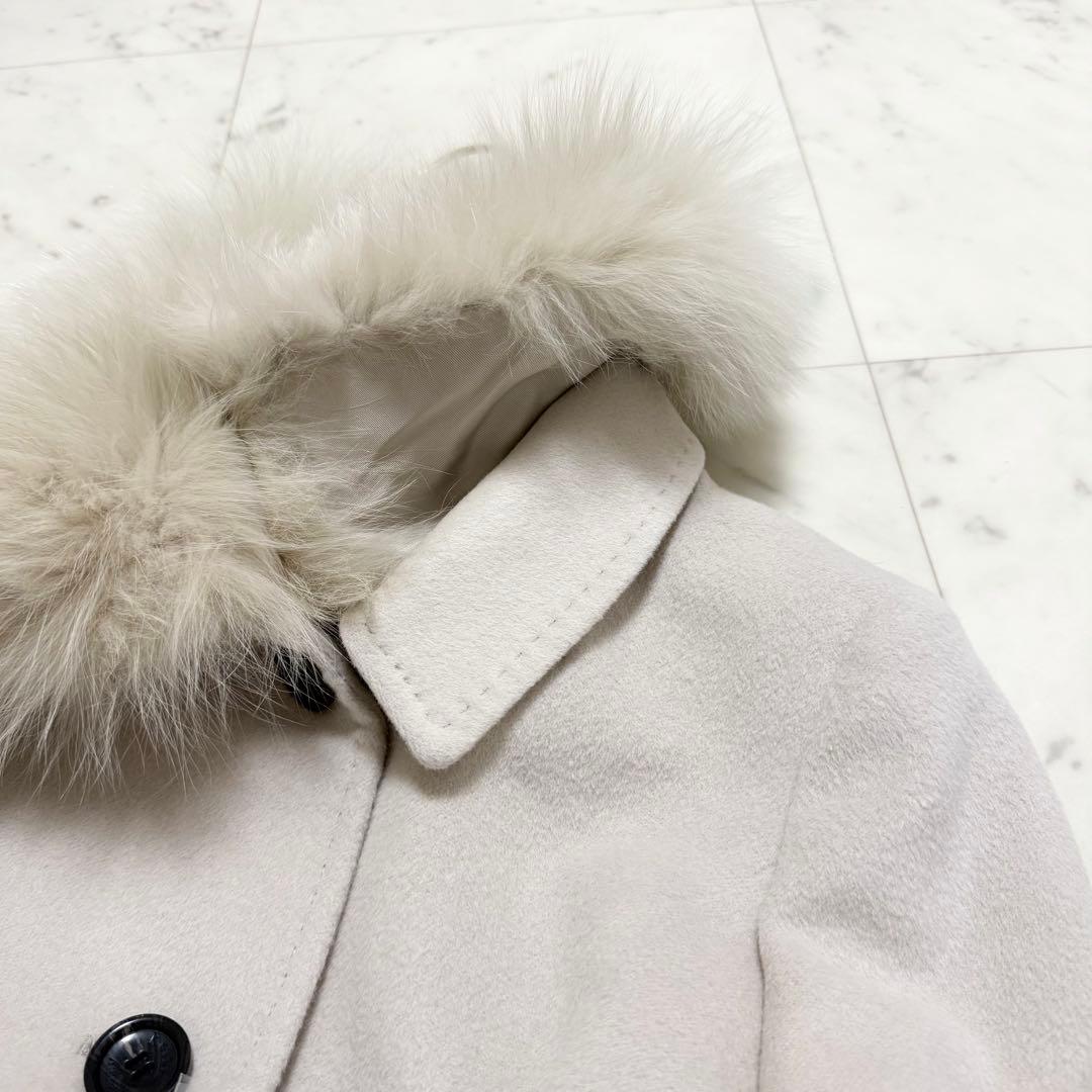 新品❤️最高級　ketty ロングコート　ブルーフォックス　アンゴラ　Mサイズ