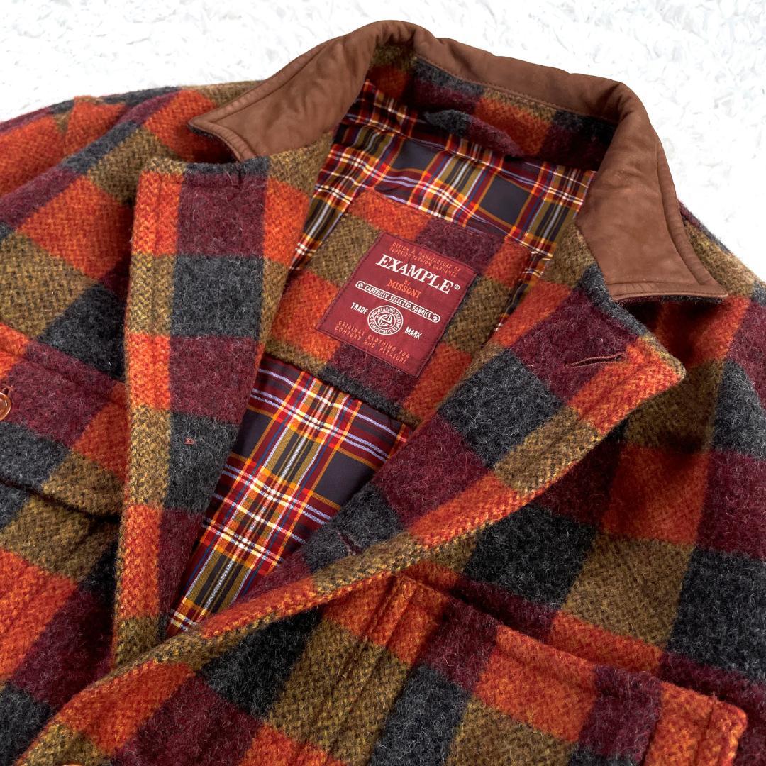 r*】様 極美品✨ MISSONI ヴィンテージ ウール チェック柄 ブルゾン
